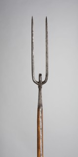 Military Fork, 1600/1700, French, France, Steel, wood (oak), and brass, L. 223.5 cm (88 in.)