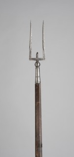 Military Fork, 1600/1700, French, France, Steel and wood (modern pine), Blade with socket L. 29.8