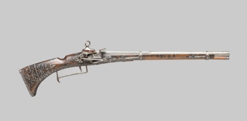 Miquelet Carbine, 1680/1700, Spanish, Ripoll, Spain, Steel, iron, walnut, L. 86 cm (33 7/8 in.)