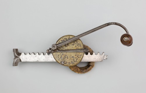Cranequin (Winder) for a Crossbow, 1570/80 with a mid–17th century decoration, German, Nuremberg,