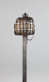 Basket-Hilted Broadsword (Claymore), c. 1760, Scottish, Scotland, Steel, wood, and leather, Overall