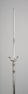 Combined Brandistock and Musket Rest, 17th century, Italian, Italy, northern, Steel, H. (with