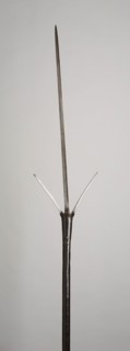 Brandistock, 1580, Italian (Milanese), Italy, northern, Iron, Staff L. 91 cm (35 13/16 in.)