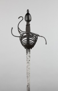 Rapier with Scabbard, c. 1630/40, Southern European, possibly Spanish, Europe, southern, Steel,