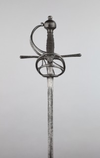 Rapier, c. 1610/20, Western European, Europe, western, Steel and silver, Overall L. 135 cm (53 1/8