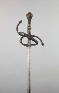 Rapier, 19th century in the mid–16th century style, Western European, Possibly French, Europe,