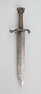 Hunting Hangar with Calendar Blade, blade dated 1534, hilt late 17th century, German, Munich,