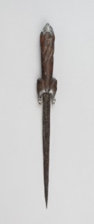 Ballock Dagger, 1450/1500, German, Germany, Steel, silver, and wood, L. 36.8 cm (14 1/2 in.)