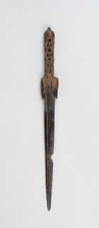 Ballock Dagger, late 15th century, North European, possibly Flemish, Northern Europe, Steel, horn,