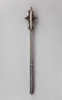 Mace, c. 1540/50, German, possibly Italian, Germany, Iron, L. 62.9 cm (24 3/4 in.)