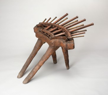 Thirteen-Barrel Organ Gun with Stand, 17th century, European, Europe, Iron and paint