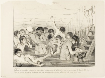 The source of the Seine is the Cote d’Or, and it empties into the Channel. On its way it traverses