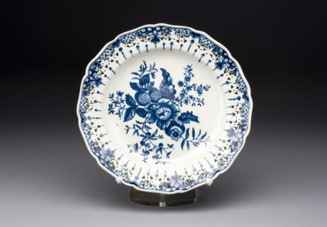 Plate, c. 1770/75, Worcester Porcelain Factory, Worcester, England, founded 1751, Worcester,