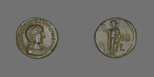 Coin Portraying Empress Salonina (wife of Gallienus), AD 254/268, Roman, minted in Alexandria,