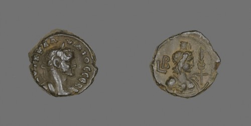Coin Portraying Emperor Claudius II Gothicus, AD 268/270, Roman, minted in Alexandria, Egypt, Roman