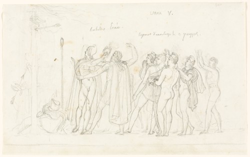 The Archery Match, from the Aeneid, Book V, c. 1823, Anne-Louis Girodet de Roucy-Trioson, French,