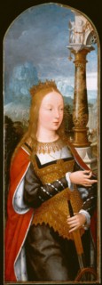 Saint Catherine, c. 1520, Jean Bellegambe, French, c. 1470–1535/36, France, Oil on panel, 32 1/2 ×