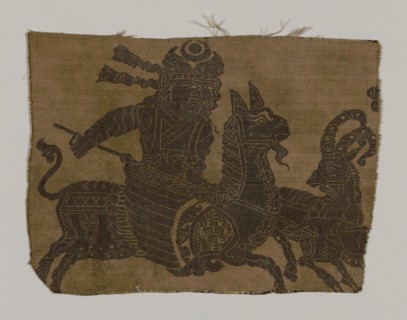 Fragment, 10th/11th century, Iran (Persia, Saveh), Iran, Silk, 21.6 x 27.9 cm (8 1/2 x 11 in.)