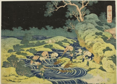Fishing by Torch in Kai Province (Koshu hiburi) from the series One Thousand Pictures of the Ocean