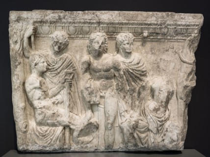 Side Panel of a Sarcophagus, First half of the 3rd century AD, Roman, Antioch, Marble, 96 × 140.5 ×