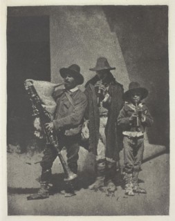 Street Musicians Standing, c. 1855, printed 1982, Charles Nègre, French, 1820–1880, France,