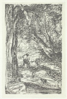 Le bucheron, possibly 1857, printed 1982, Charles Nègre, French, 1820–1880, France, Photogravure,