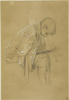The Chronicler (recto and verso), April 5, 1888 (recto), April 6, 1888 (verso), Max Klinger,
