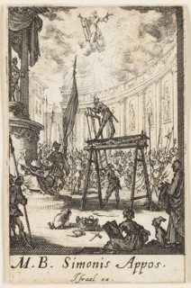 Martyrdom of Saint Simon, plate ten from The Martyrdoms of the Apostles, n.d., Jacques Callot,