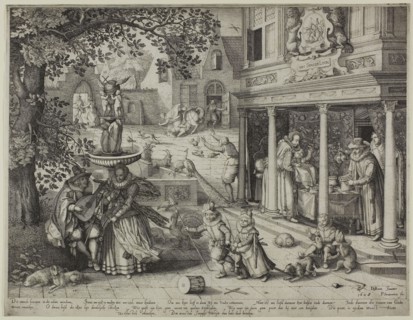 An Allegory of Relations between the Generations, 1608, Pieter Serwouters (Flemish, 1586-1657),