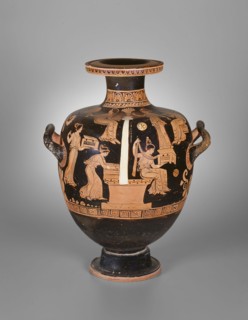Hydria (Water Jar), 360/350 BC, Attributed to the Iliupersis Painter, Greek, Apulia, Italy, Puglia,
