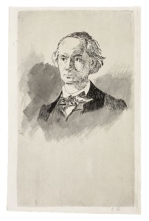Charles Baudelaire, Full Face III, 1868, Édouard Manet (French, 1832-1883), after Nadar Gaspard