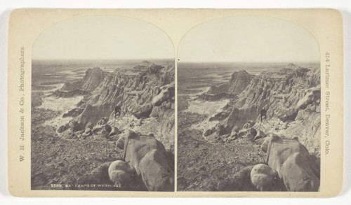 Badlands of Wyoming, 1879/92, William Henry Jackson, American, 1843–1942, United States, Albumen