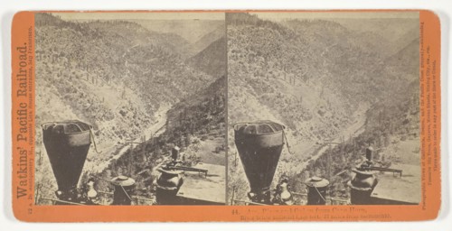 Am. River and Canon from Cape Horn, River below Railroad 1,400 feet. 57 miles from Sacramento,