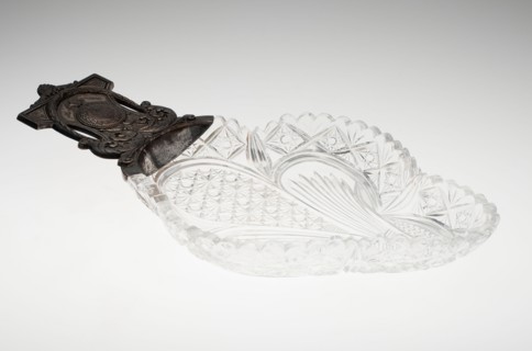 Bowl, c. 1900, Russian, Russia, Glass with silver mount, 36.8 x 19.1 cm (14 1/2 x 7 1/2 in.)