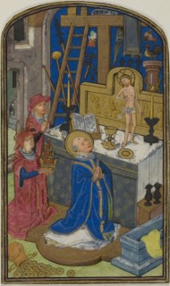 The Mass of St. Gregory, from a Book of Hours, 1460/70, Willem Vrelant or his workshop (Bruges),