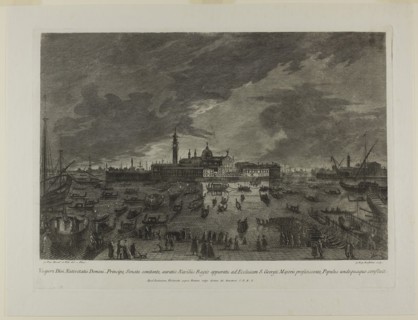 San Giorgio Maggiore, n.d., Giovanni Battista Brustolini, Italian, 1712-1796, Italy, Etching and