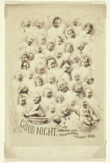 Good Night, c. 1880, Joshua Smith, American, active 1860s, United States, Albumen cabinet card, 14