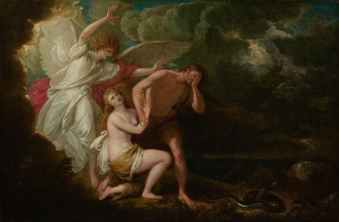 The Expulsion of Adam and Eve from Paradise, 1791, retouched 1803, Benjamin West, British, born in