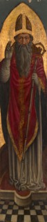 Bishop Saint from an Augustinian altarpiece, 1450/75, Italian, Venice, Venice, Tempera and oil on
