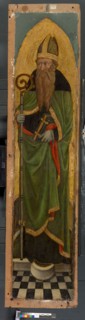 Bishop Saint from an Augustinian altarpiece, 1450/75, Italian, Venice, Venice, Tempera and oil on