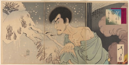 The Actor Onoe Kikugoro V as the Priest Sogen (Yuki: Iwakura Sogen Onoe Baiko), from the series