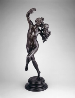Bacchante with Infant Faun, Modeled 1894, cast after 1894, Frederick W. MacMonnies, American,