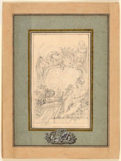 Armorial Bookplate for Crozat, Baron de Thiers, c. 1753, François Boucher, French, 1703-1770,