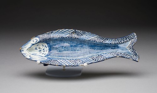 Herring Dish, c. 1740, Dirk van den Bergh, Netherlands, 18th century, Delft, Tin-glazed earthenware