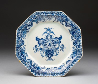 Plate, 18th century, Netherlands, Delft, Delft, Tin-glazed earthenware (Delftware), Diam. 20.4 cm