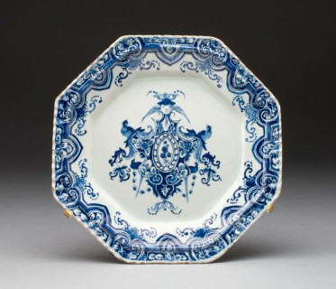 Plate, 18th century, Netherlands, Delft, Delft, Tin-glazed earthenware (Delftware), Diam. 20.6 cm