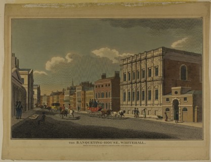 The Banqueting House, Whitehall, 1815, Richard Holmes Laurie, English, 1776/77-1858, England,