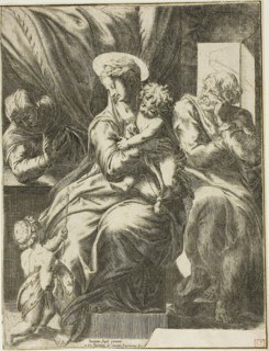 The Holy Family, 1568, Orazio de Santis (Italian, 1530-1584), after Pompeo dell’Aquila (Italian,