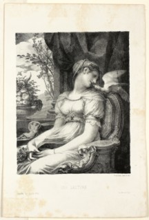 Une Lecture, 1822, Pierre-Paul Prud’hon, French, 1758-1823, France, Lithograph in black on paper,