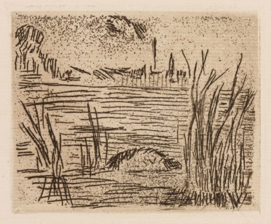 The River in the Plain, plate 4 from Le Fleuve, 1874, Édouard Manet (French, 1832-1883), written by